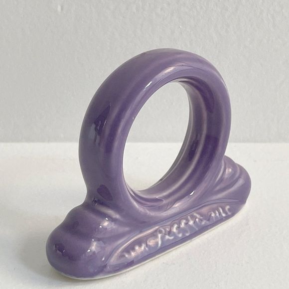 Fiesta Homer Laughlin Retired Limited Edition Color Lilac Napkin Ring 1994-1995 - Picture 9 of 13